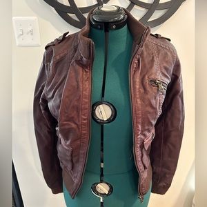 Xhilerarion brown bomber jacket